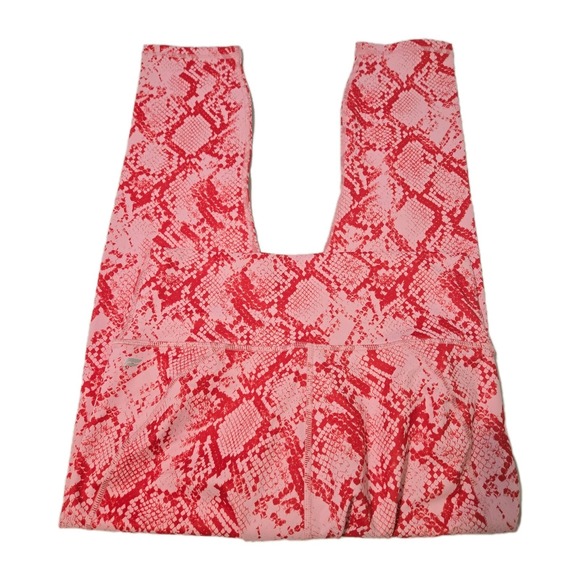 Fabletics Women's High Waisted Power Hold Snake Print Ankle Length Leggings Med - Picture 7 of 9